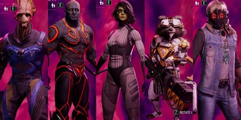 Marvels Guardians of the Galaxy: Alle Outfits